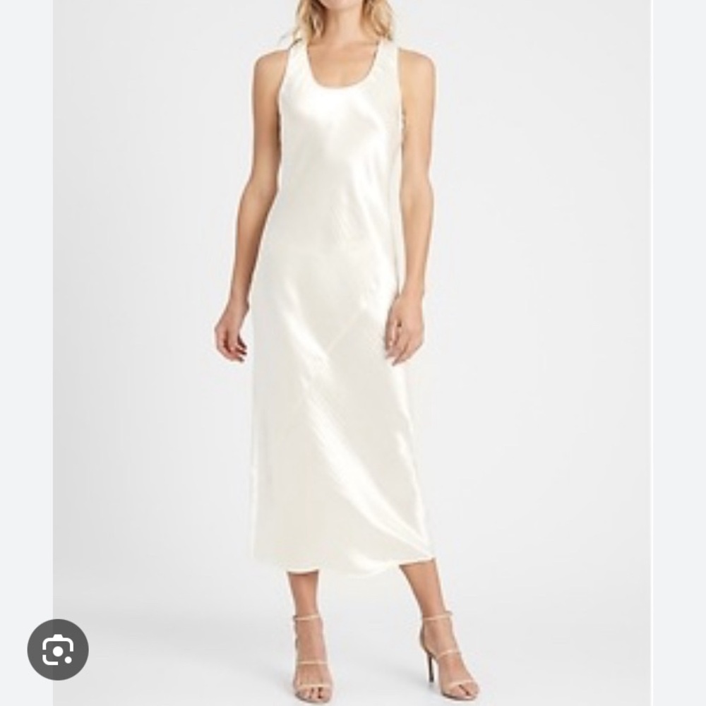 NWOT midi satin dress